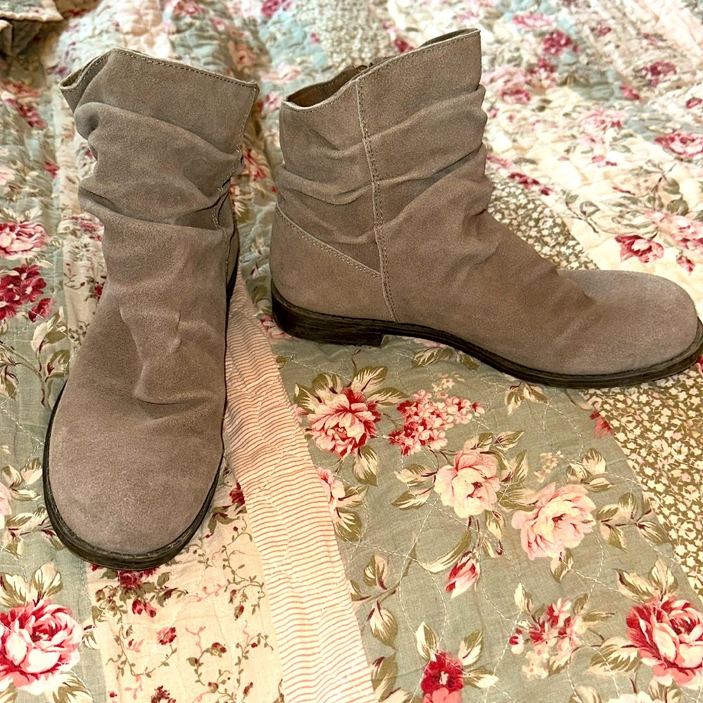 Suede booties